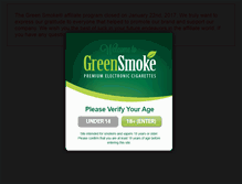 Tablet Screenshot of earn.greensmoke.com